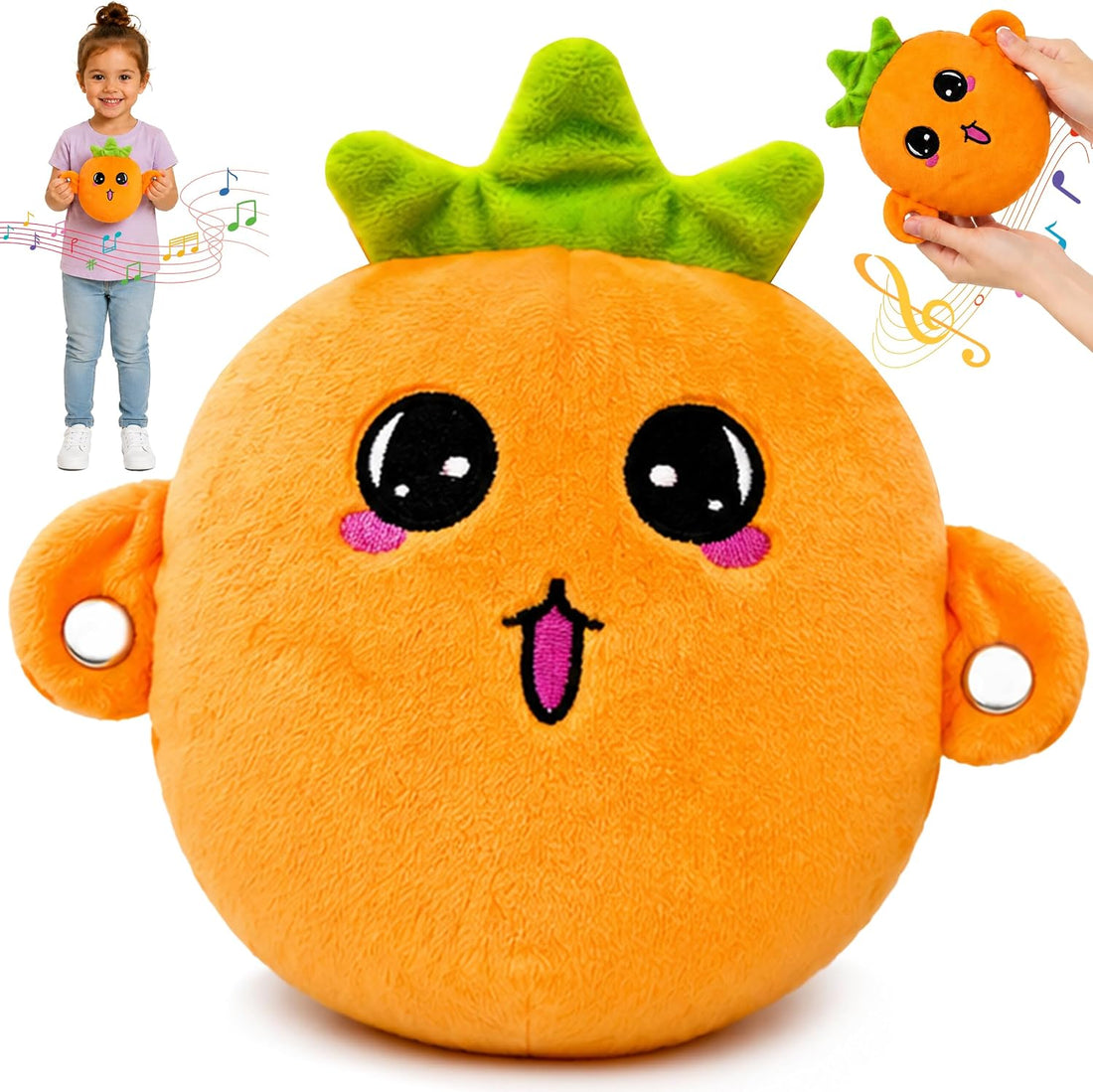 Interactive Music Plush Toy with Touch Sensor, Educational Soft Toy